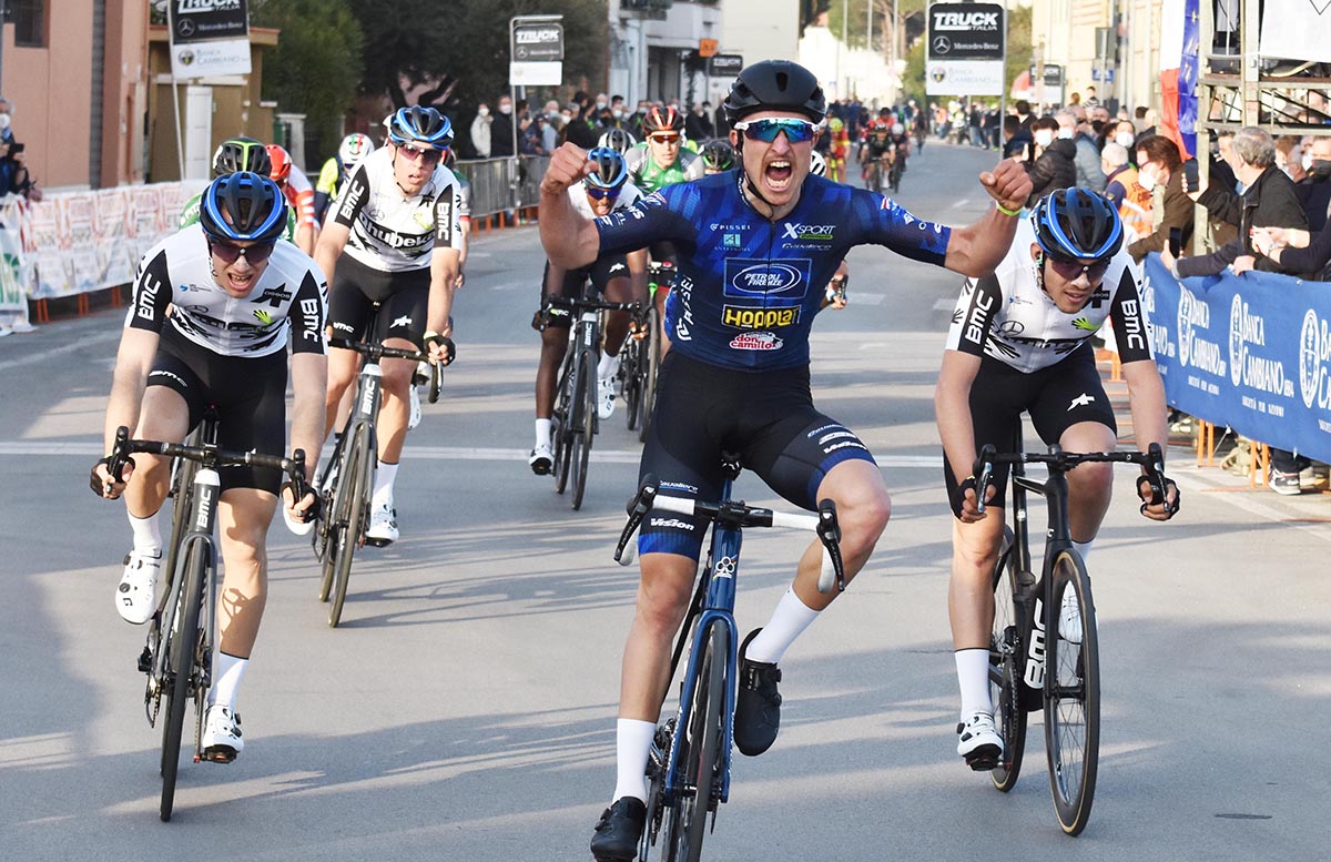 Tommaso Nencini vince la Firenze-Empoli 2021 (foto Rodella)