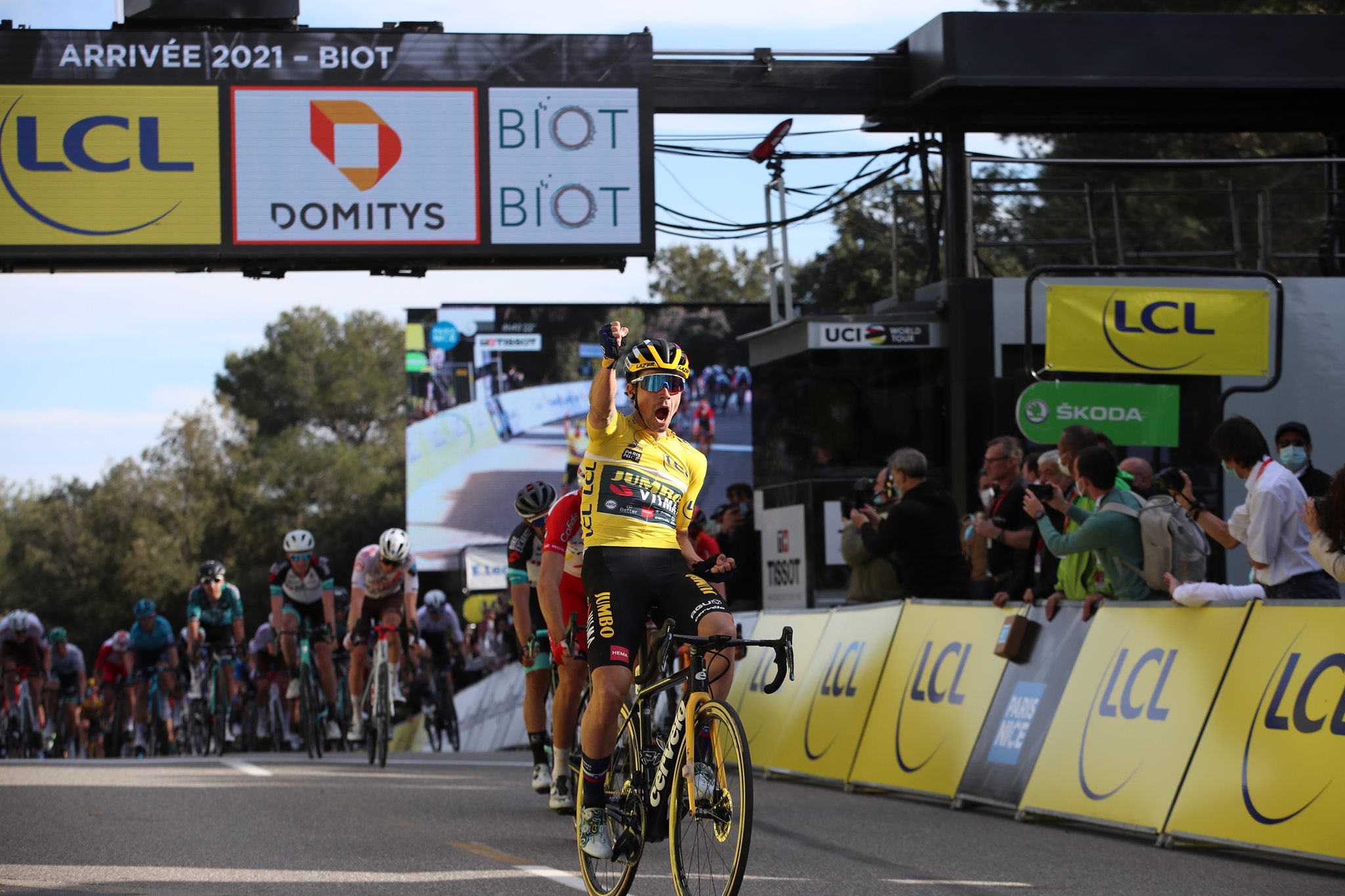 Primoz Roglic vince la sesta tappa della Parigi-Nizza 2021 (foto ASO - F. Boukla)