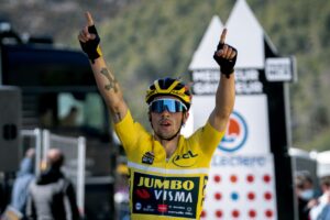 Primoz Roglic vince la settima tappa della Parigi-Nizza 2021 (foto A.S.O. / Fabien Boukla)