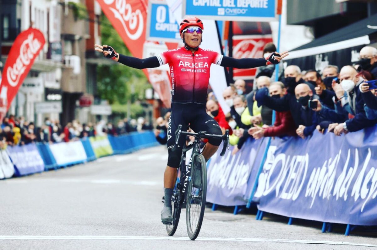 Nairo Quintana vince la prima tappa della Vuelta a Asturias 2021 (foto PhotoGomezSport / Arkea Samsic)