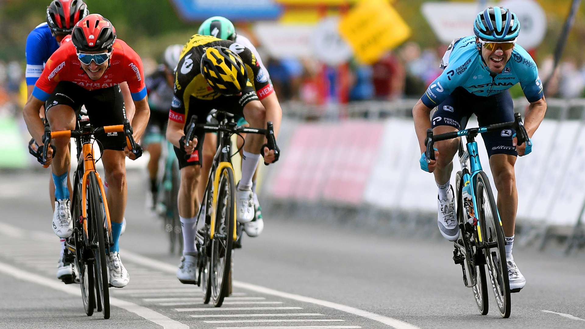 Ion Izagirre batte Pello Bilbao nella quarta tappa del Giro dei Paesi Baschi (foto Getty Sport)