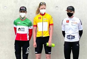 Il podio finale del Tour du Gévaudan Occitanie femmes 2021