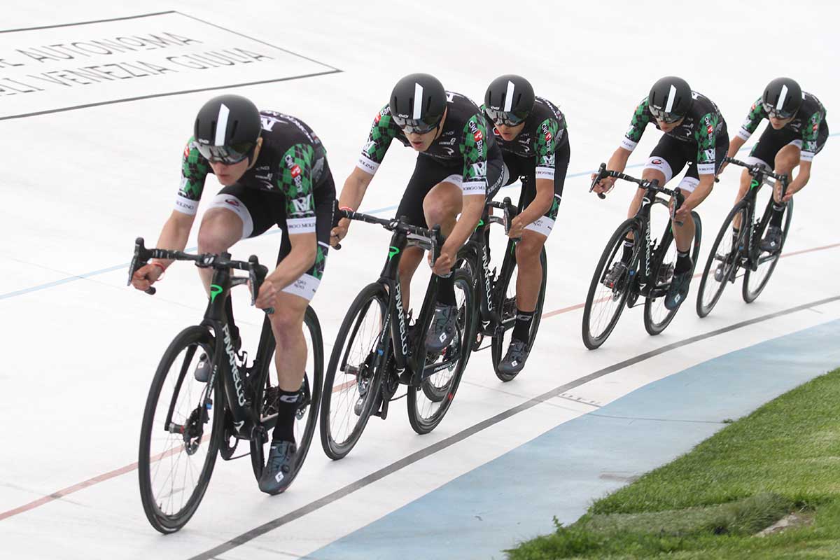 La Borgo Molino vince la cronosquadre di apertura del Giro del Friuli Juniores 2021
