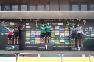 Il podio della prima tappa della Andalucia Bike Race 2021