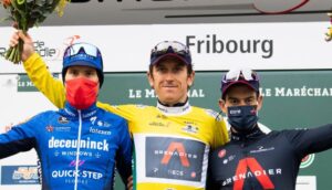 Il podio finale del Tour de Romandie 2021