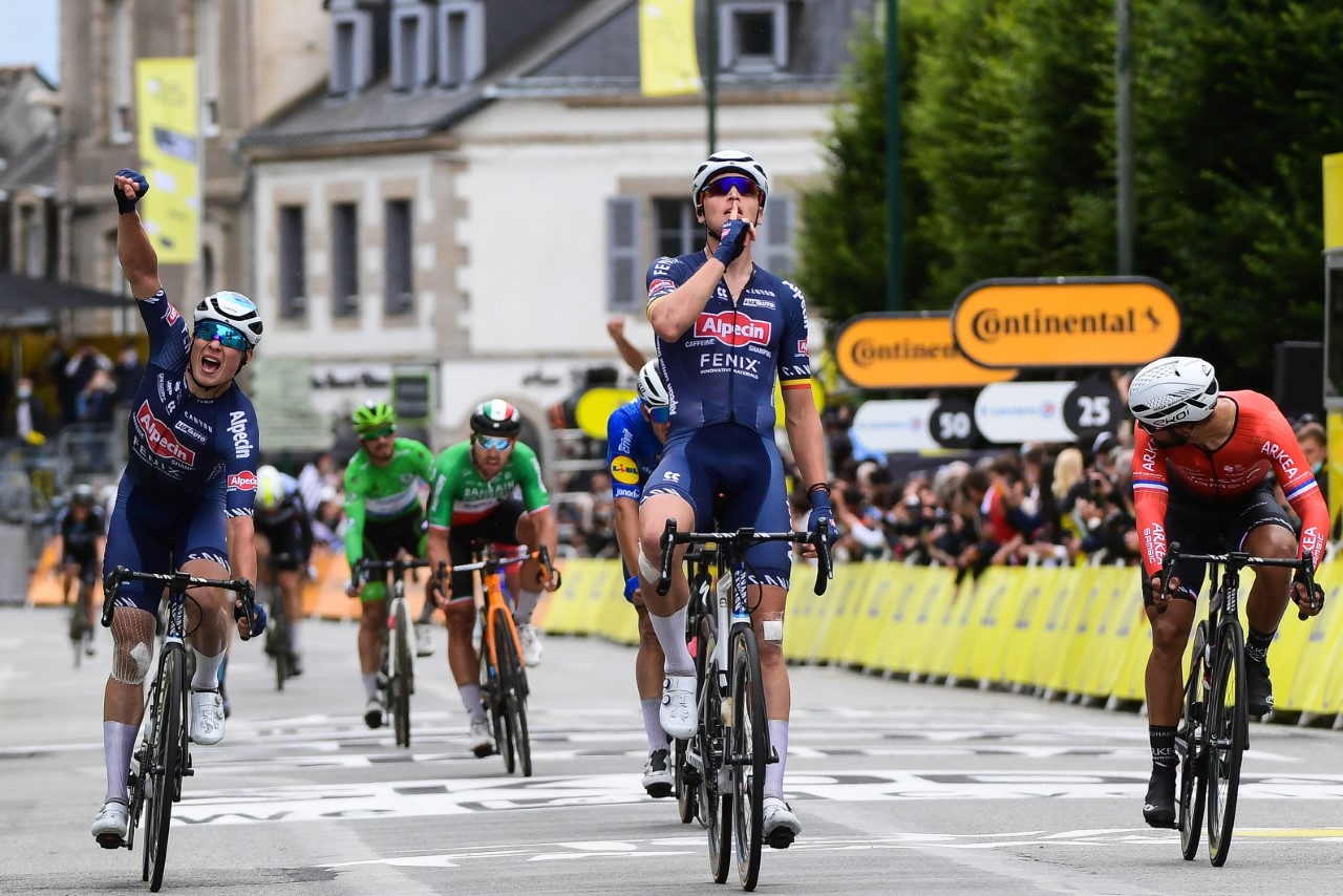 Tim Merlier vince la terza tappa del Tour de France 2021 (foto A.S.O./Pauline Ballet)