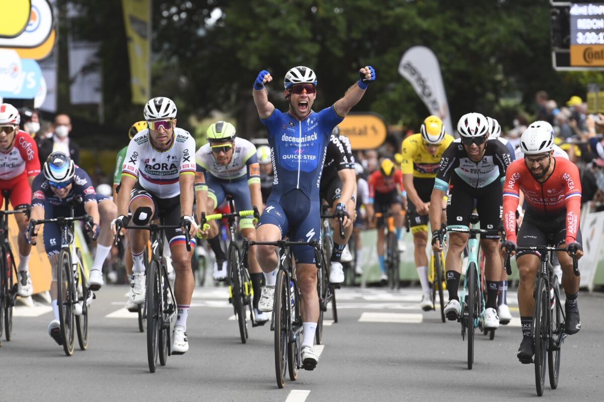 Mark Cavendish vince la quarta tappa del Tour de France 2021 (foto ASO)
