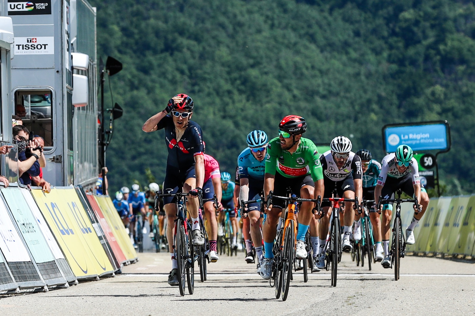 Geraint Thomas vince la quinta tappa del Giro del Delfinato 2021 (foto A.S.O. / Fabien Boukla)
