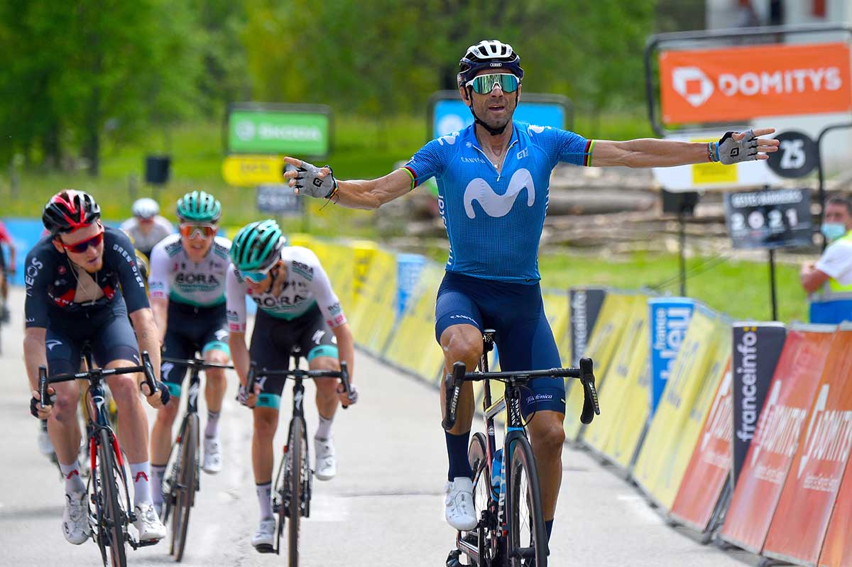 Alejandro Valverde vince la sesta tappa del Critérium du Dauphiné (foto Dario Belingheri/BettiniPhoto)