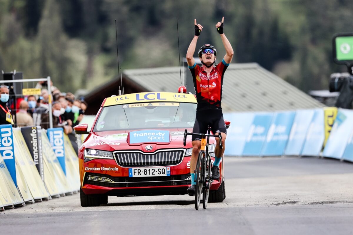 Mark Padun vince la settima tappa del Giro del Delfinato 2021 (foto A.S.O. / Fabien Boukla)