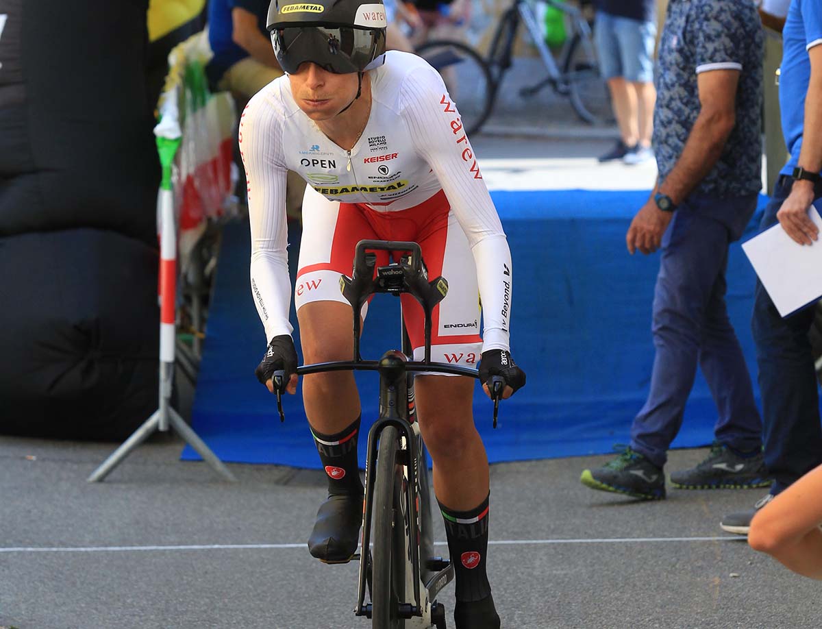 Vittoria Bussi vince la cronometro di Romanengo tra le Donne Open (foto Fabiano Ghilardi)