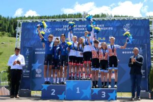 Campionati Europei Giovanili MTB, il podio del Team Realay U15