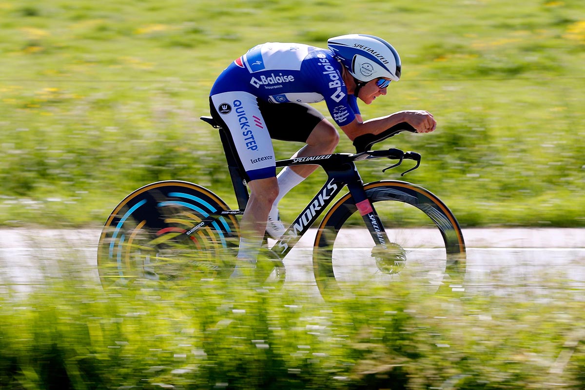 Remco Evenepoel vince la seconda tappa a cronometro del Belgium Tour 2021 (foto Getty Images)