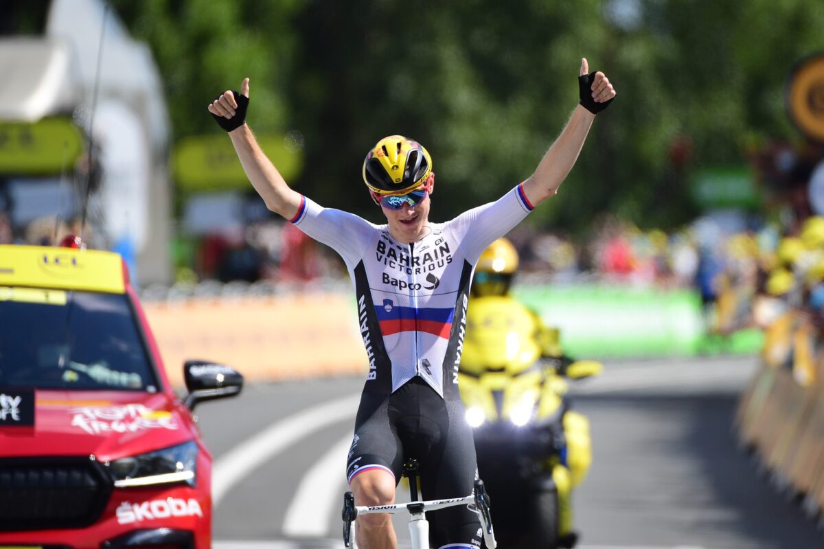 Matej Mohoric vince la tappa 19 del Tour de France 2021