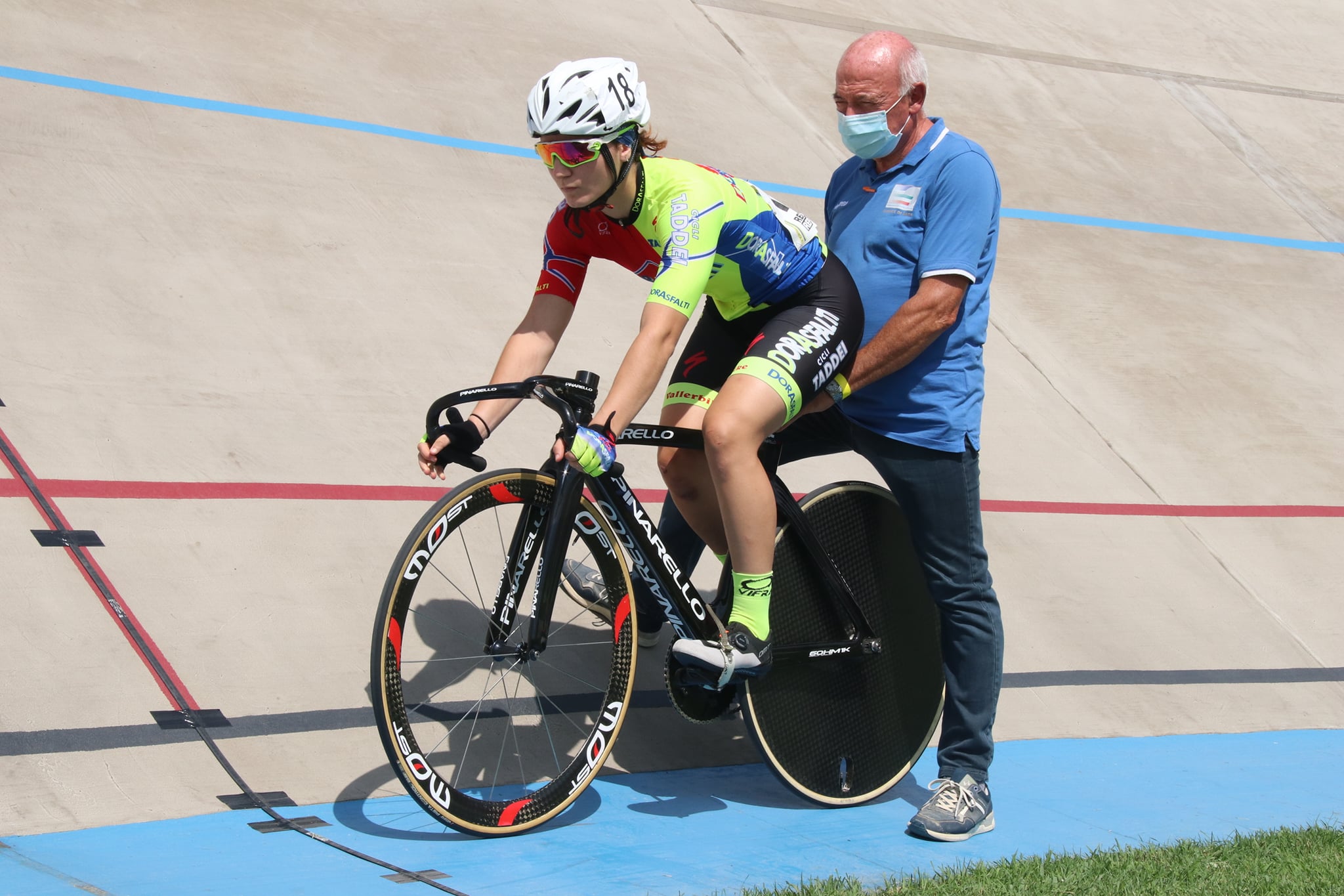 Alessia Paccalini vincitrice del Campionato Italiano 500 mt da fermo Donne Junior a Forlì