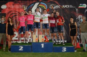 Podio finale della 6 Giorni delle Rose femminile