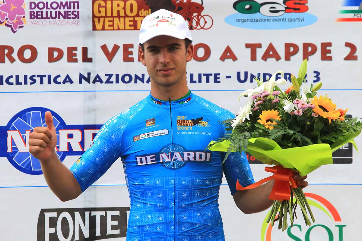 Alessio Portello vincitore della terza tappa del Giro del Veneto (foto Photors)