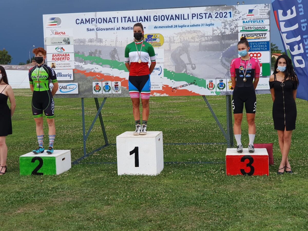 Podio Campionato Italiano Velocità Donne Allieve