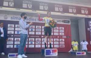 Marlen Reusser leader dopo la vittoria nella seconda tappa a cronometro del Simac Ladies Tour