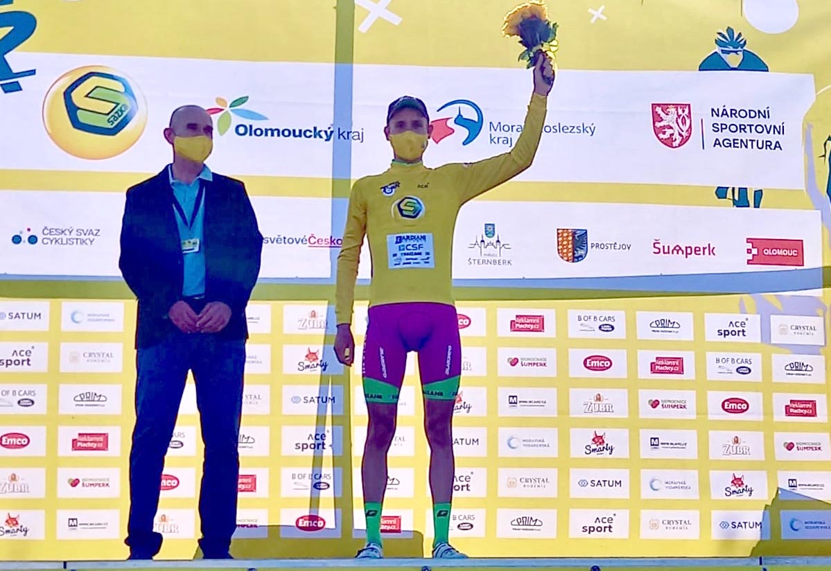 Filippo Zana leader dopo la tappa regina del Sazka Tour