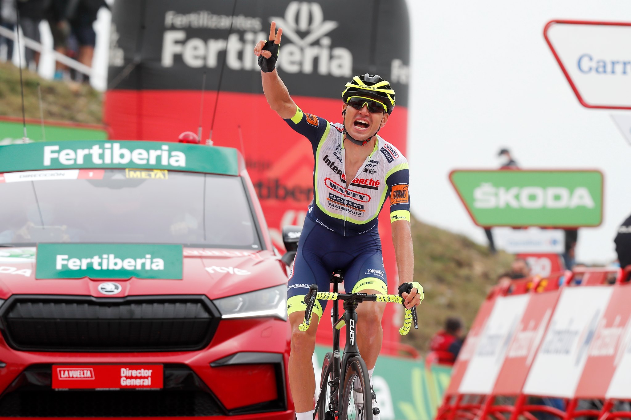 Rein Taaramäe vince la terza tappa di La Vuelta 2021 (foto Photo Gomez Sport)