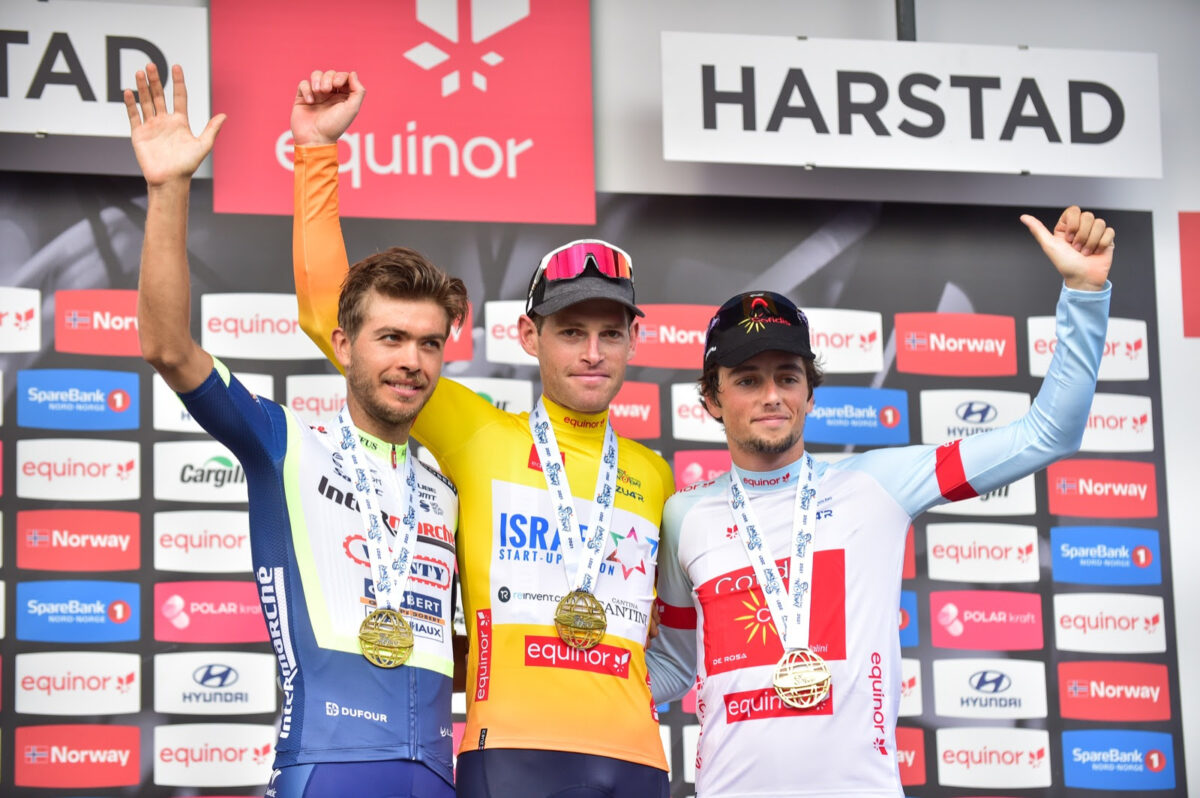 Il podio finale dell'Arctic Race of Norway
