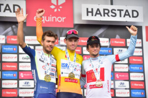 Il podio finale dell'Arctic Race of Norway