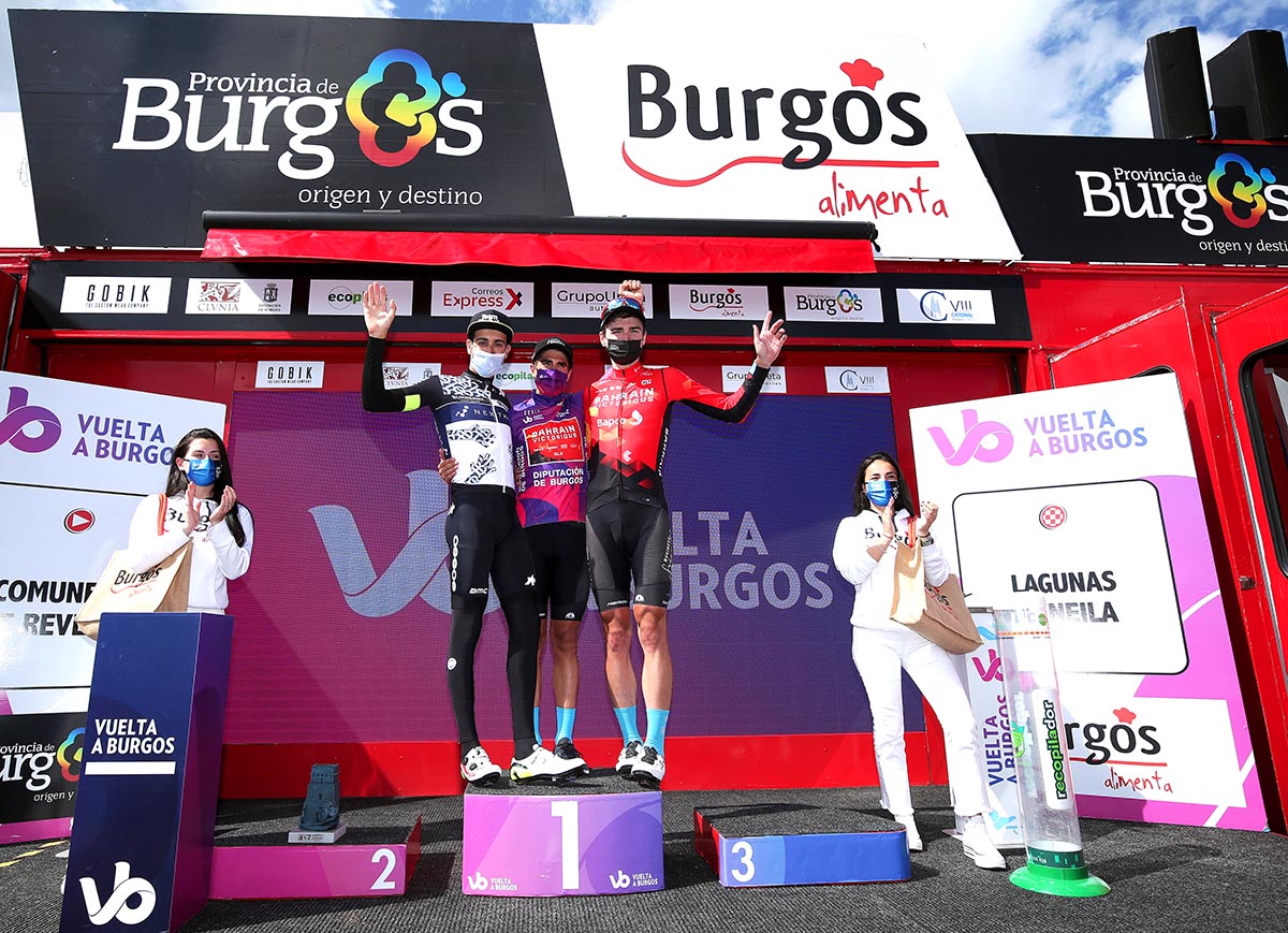 Il podio finale della Vuelta a Burgos 2021 (foto Getty Images)