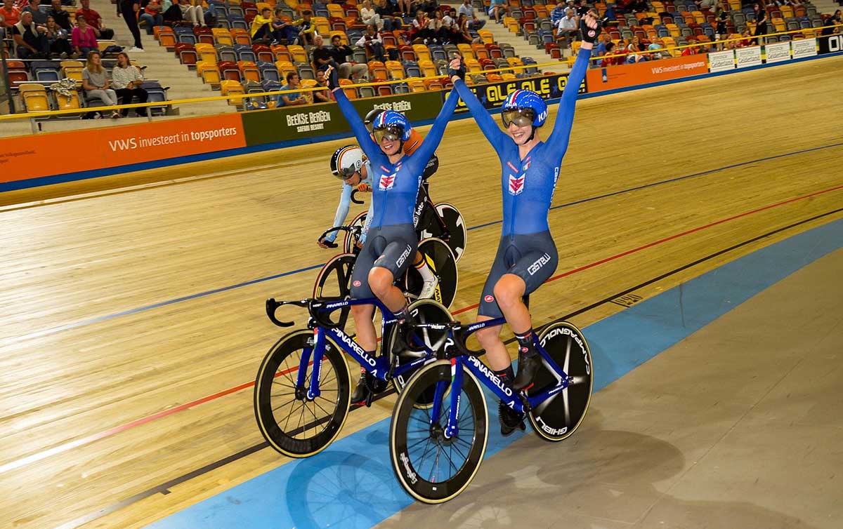 Martina Fidanza e Chiara Consonni campionesse europee della Madison Donne U23 ad Apeldoorn