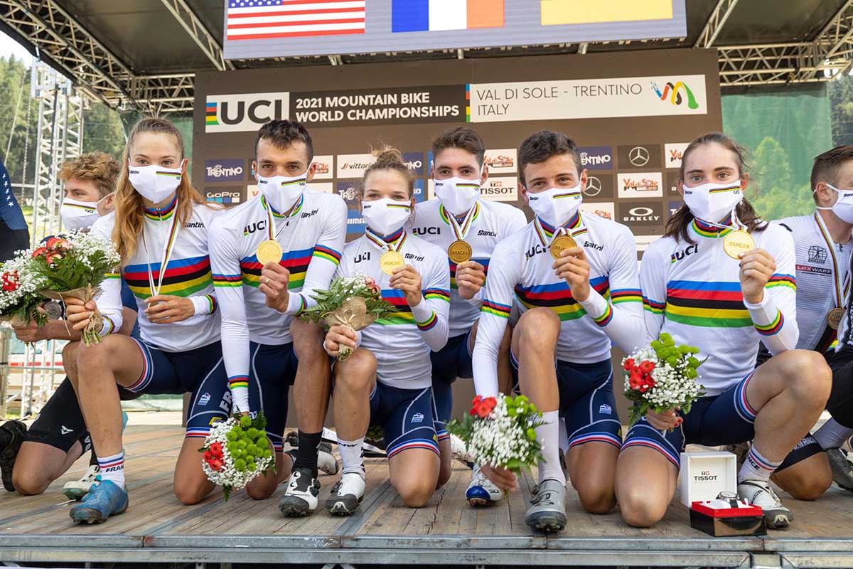 Francia campione mondiale del Team Relay in Val di Sole (foto Michele Mondini)