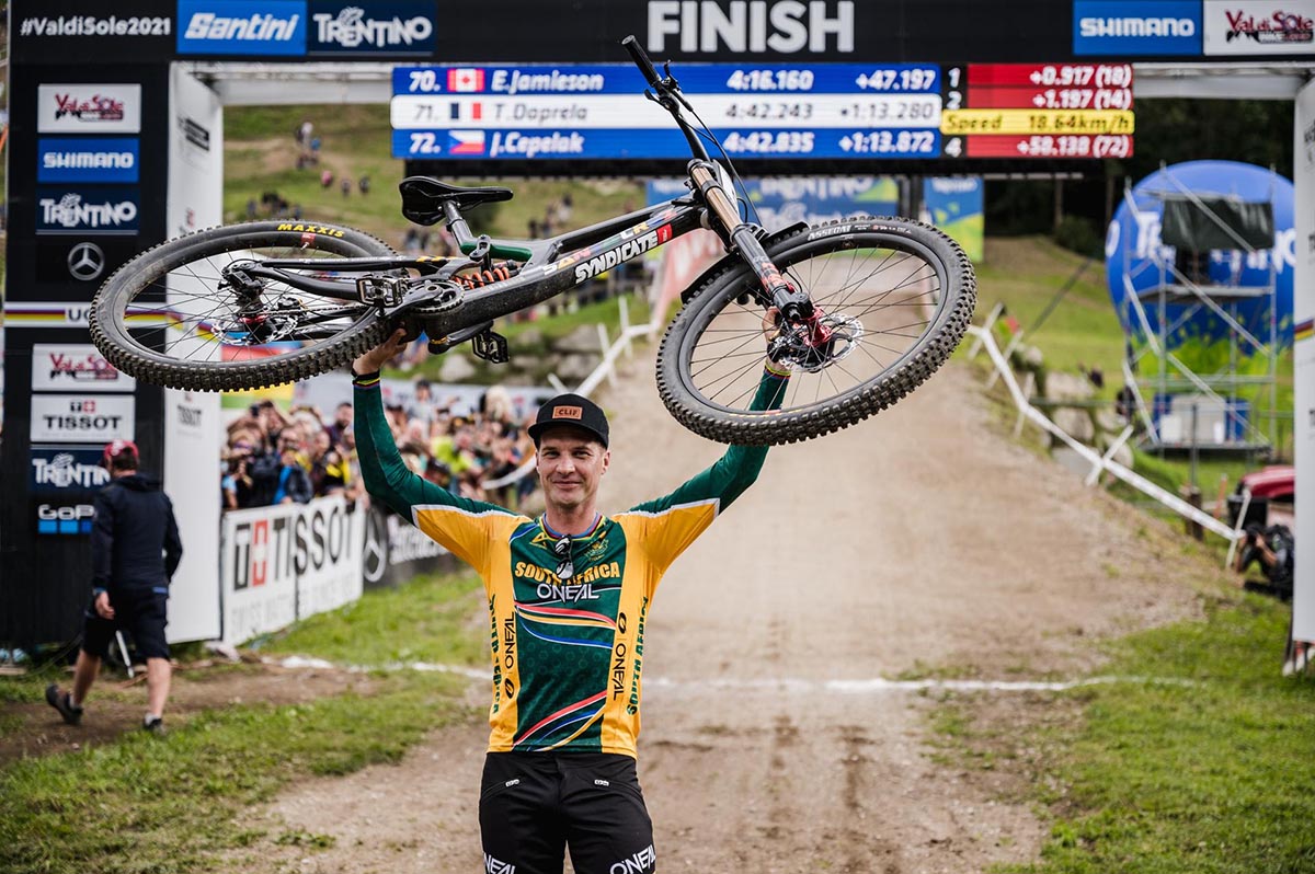 Greg Minnaar in azione sulla Black Snake (Credits: Daniele Molineris)