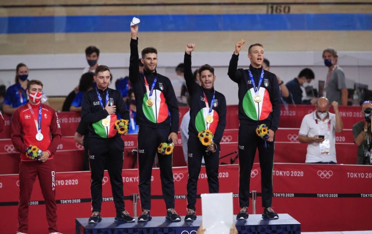 Quartetto azzurro d'oro alle Olimpiadi di Tokyo 2020