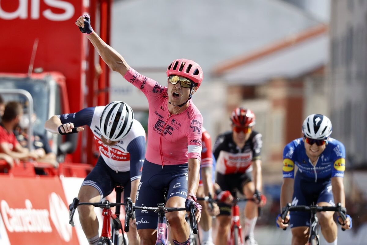 Magnus Cort vince la tappa 19 della Vuelta 2021 (foto Photo Gomez Sport)