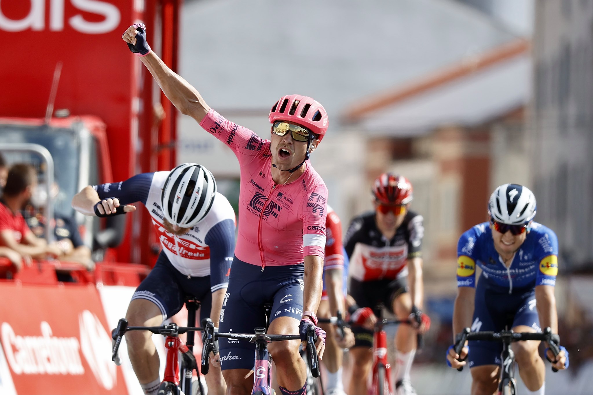 Magnus Cort vince la tappa 19 della Vuelta 2021 (foto Photo Gomez Sport)