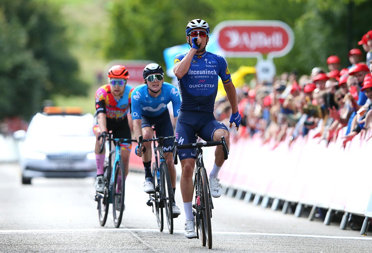 Yves Lampaert vince la settima tappa del Tour of Britain 2021 (foto Getty Images)