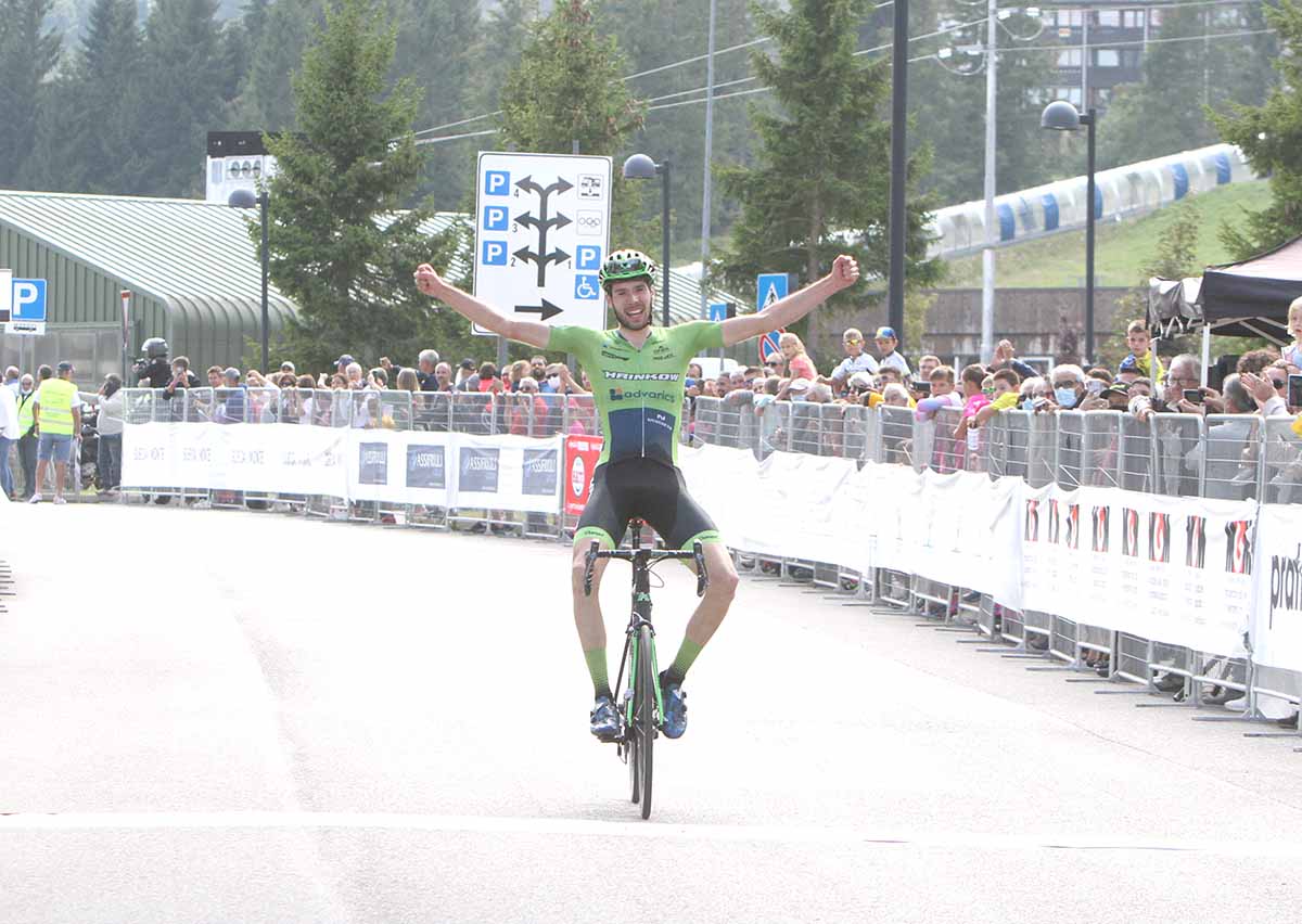 Jonas Raap vince la seconda tappa del Giro della Regione Friuli Venezia Giulia a Piancavallo (foto Bolgan)