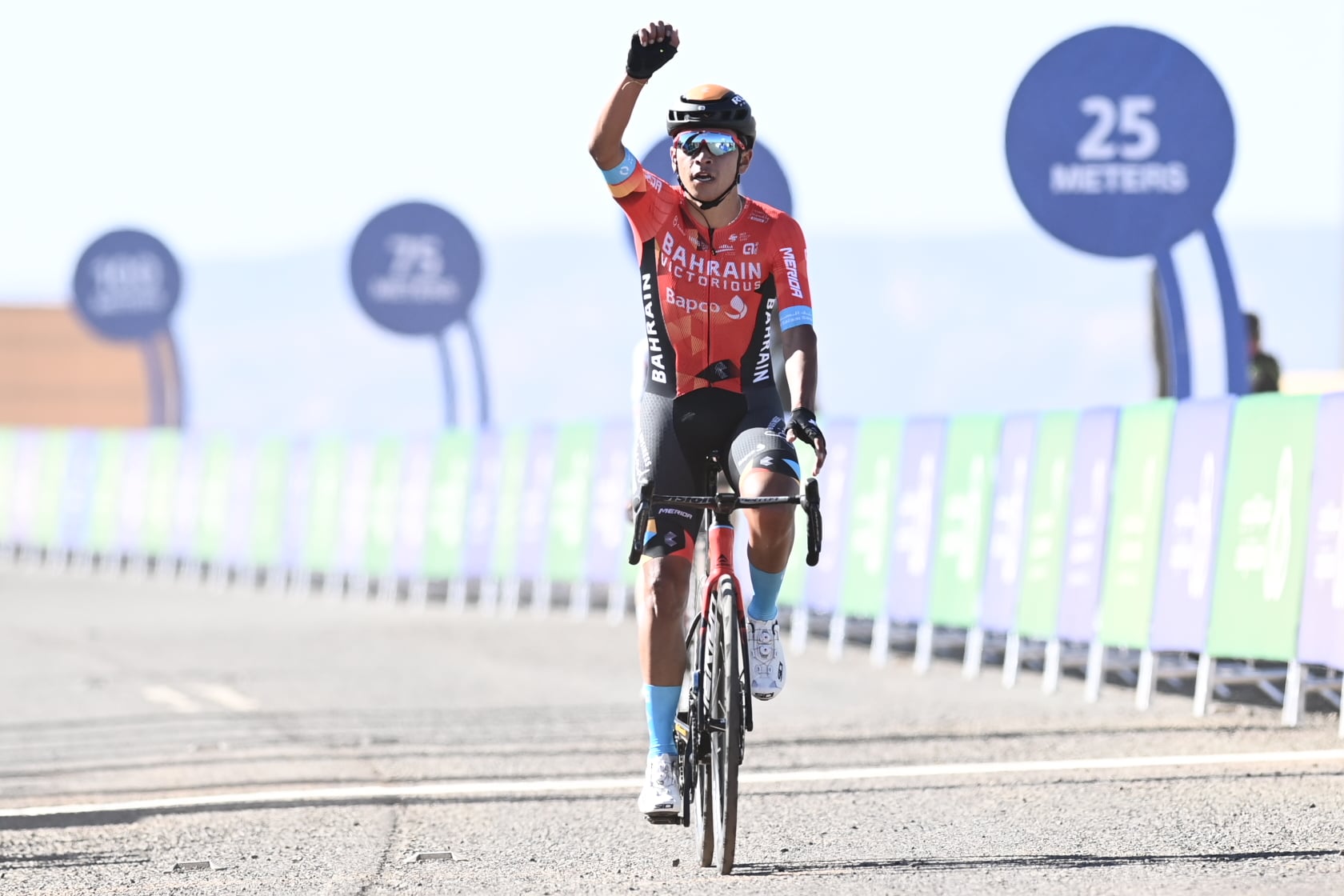 Santiago Buitrago vince la seconda tappa del Saudi Tour (foto A.S.O. / Alex Broadway)