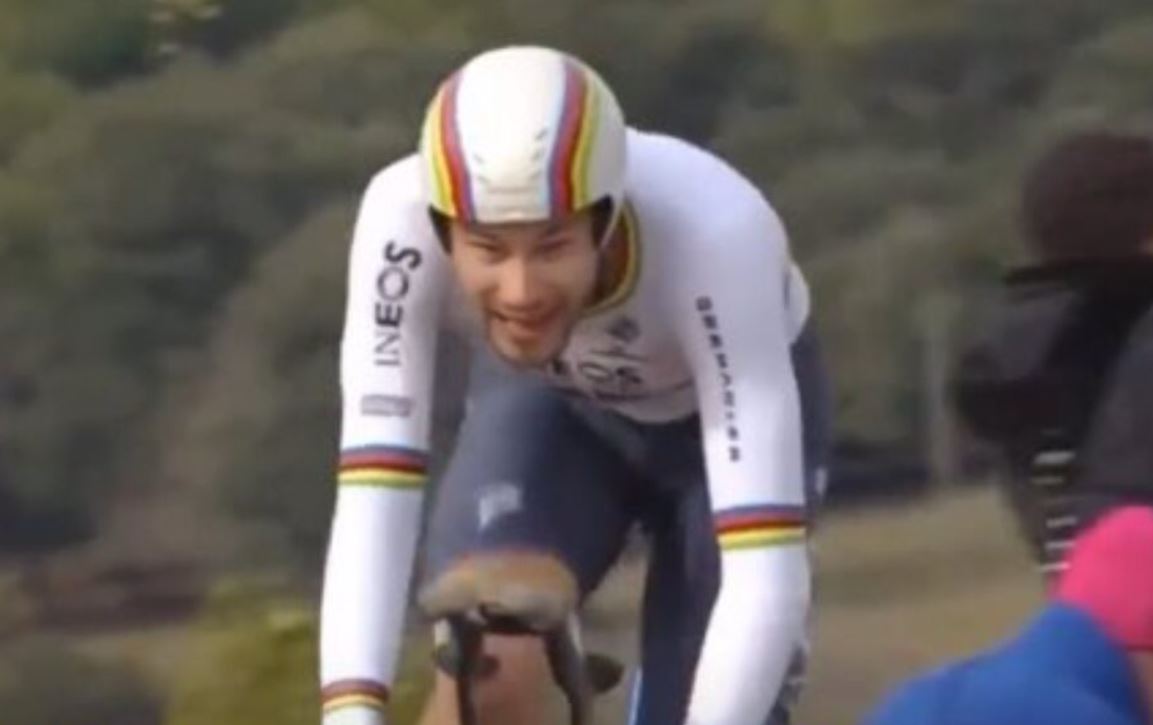 Filippo Ganna vince la quinta tappa a cronometro dell'Etoile de Besseges