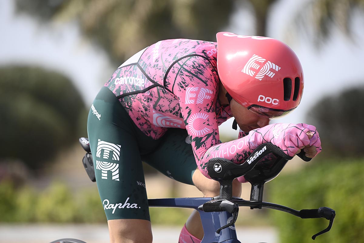 Stefan Bissegger vince la terza tappa a cronometro dell'UAE Tour 2022 (foto LaPresse)
