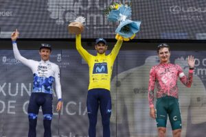 Il podio finale di Gran Camino 2022 (foto SprintCyclingAgency)