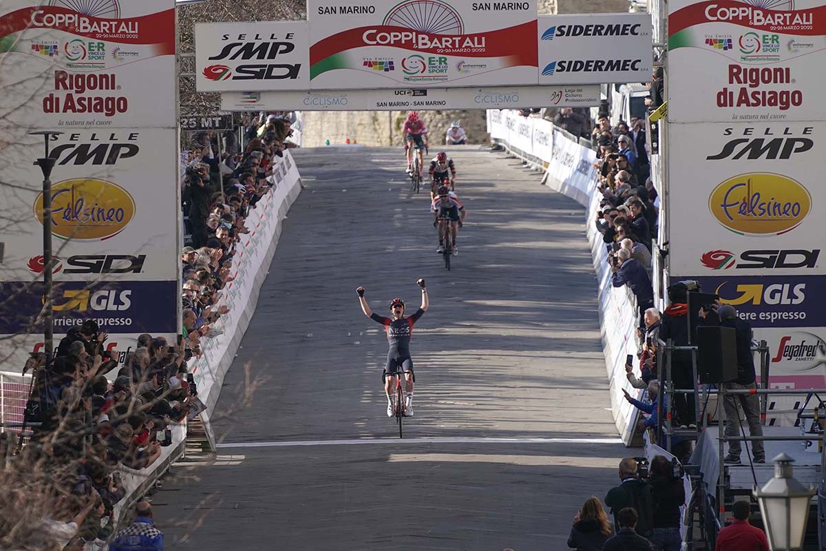 Ben Tulett vince la terza tappa della Settimana Coppi e Bartali 2022 (foto Sprint Cycling Agency)