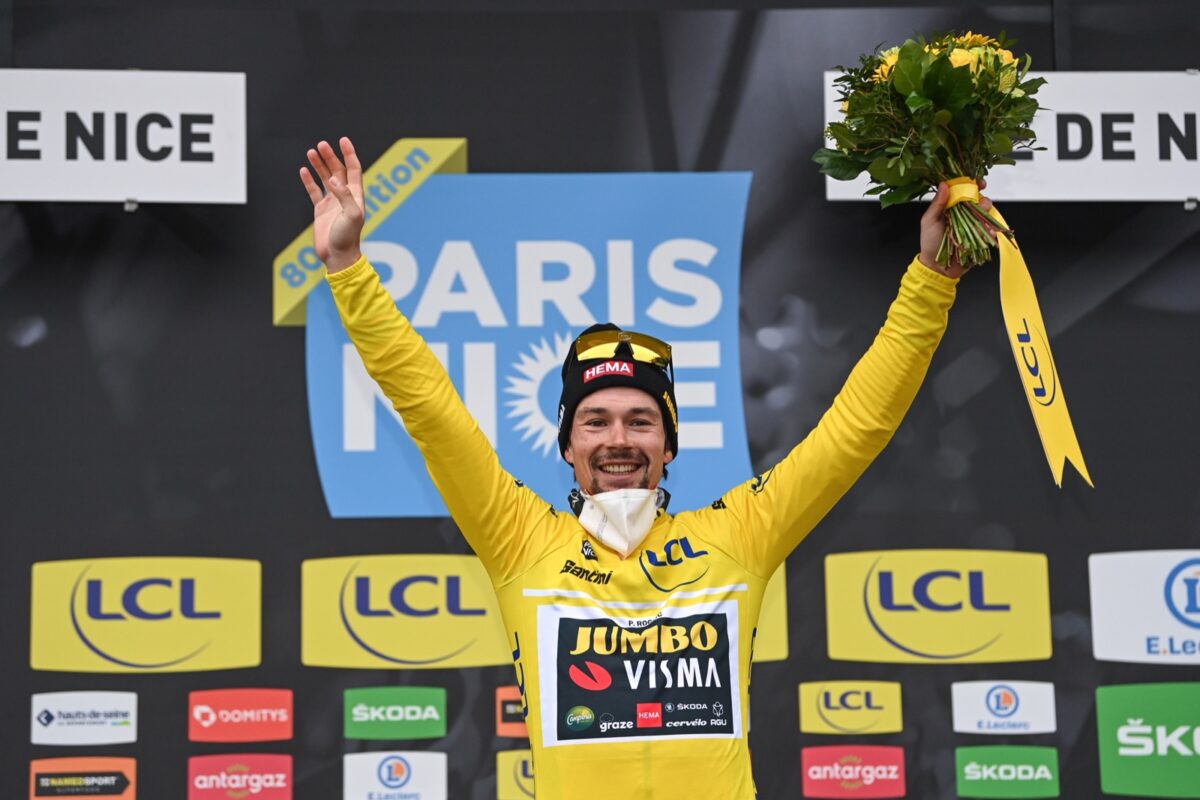 Primoz Roglic vincitore della Parigi-Nizza 2022 (foto ASO / Alex Broadway)