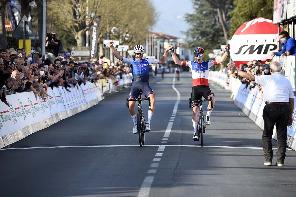 L'arrivo della quinta tappa Settimana Internazionale Coppi e Bartali 2022 (foto SprintCyclingAgency)