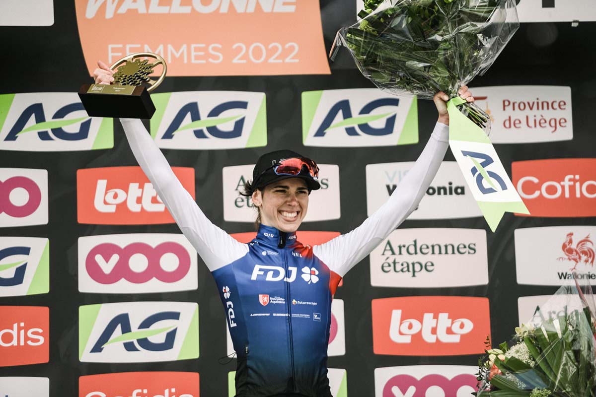Marta Cavalli vincitrice della Freccia Vallone 2022 (foto A.S.O./Romain Laurent)