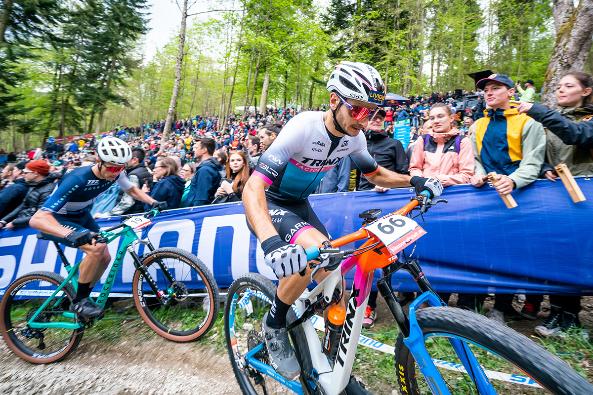 Gioele Bertolini impegnato ad Albstadt (credit Maxime Schmid)