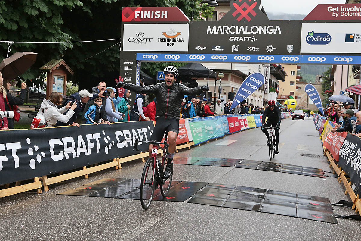 Marcialonga Craft, Pietro Dutto all'arrivo - credit newspower.it