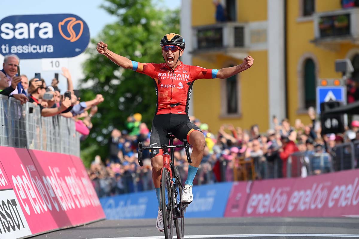 Santiago Buitrago vince la tappa 17 del Giro d'Italia 2022 (foto La Presse)