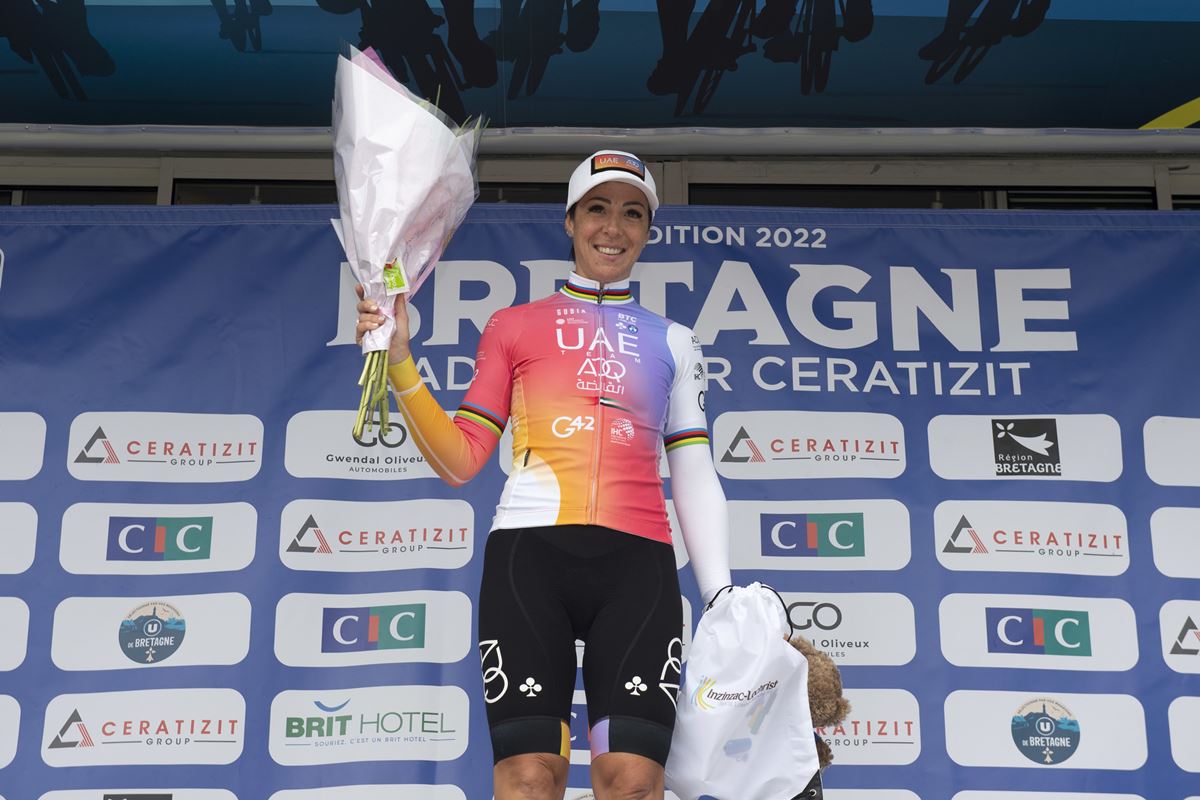 Marta Bastianlli vince la seconda tappa del Bretagne Ladies Tour Ceratizit 2022 (foto SprintCyclingAgency)