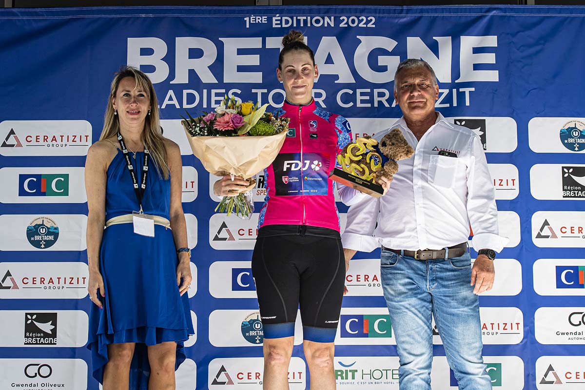 Vittoria Guazzini vincitrice del Bretagne Ladies Tour 2022 (foto Sprint Cycling Agency)