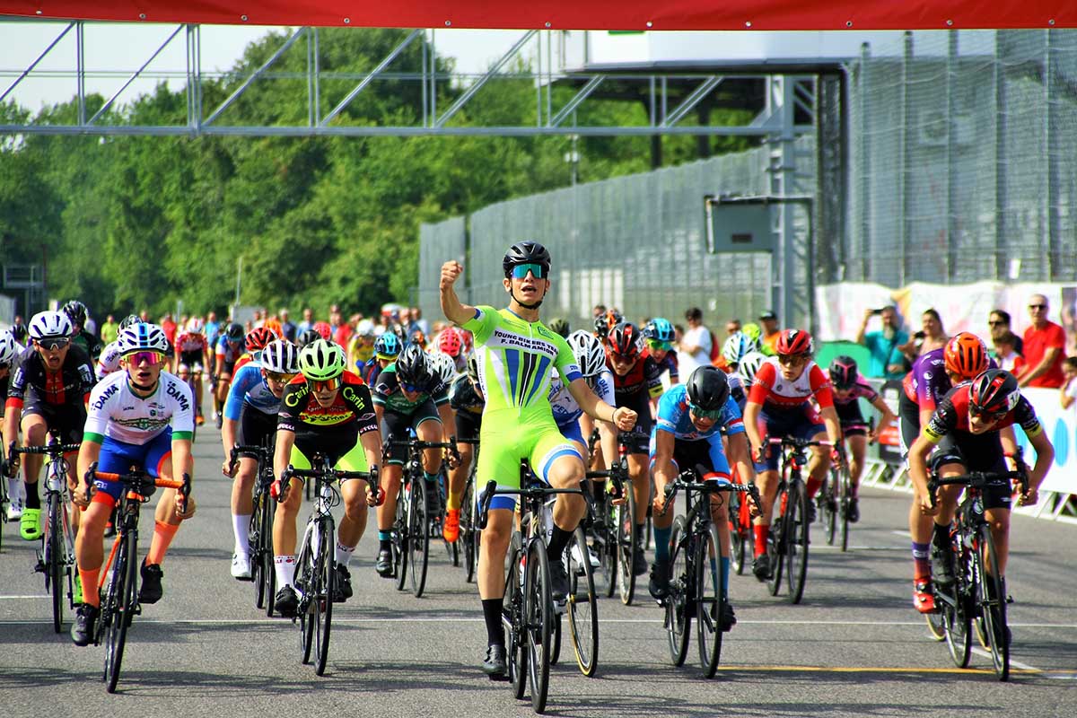 Gregorio Acquaviva vince la gara Esordienti 2° anno all'Autodromo di Monza (foto Berry)